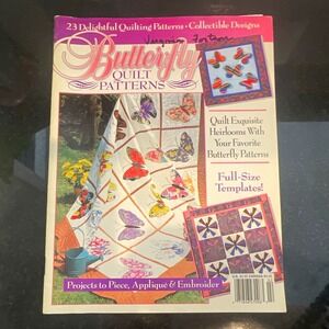House of White Birches Butterfly Quilt‎ Patterns Book w/ Applique Templates